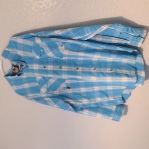 Mountain club button up long sleeve size large used